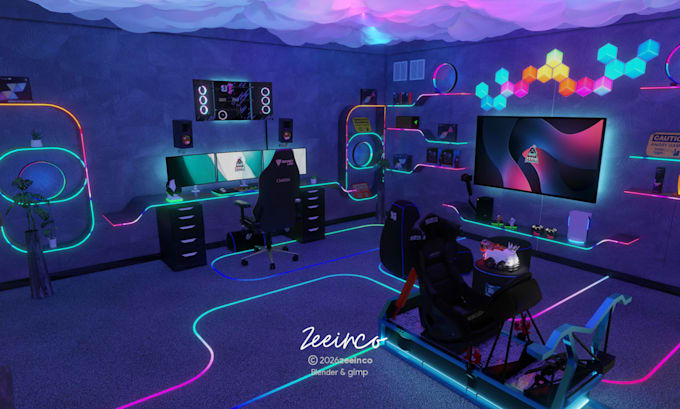 do your gaming room design in 24 hours