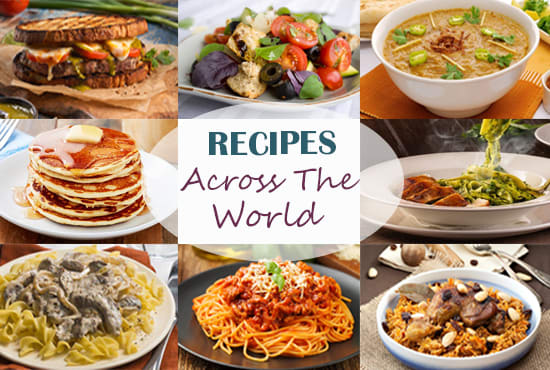 write cook book and recipe ebook for you