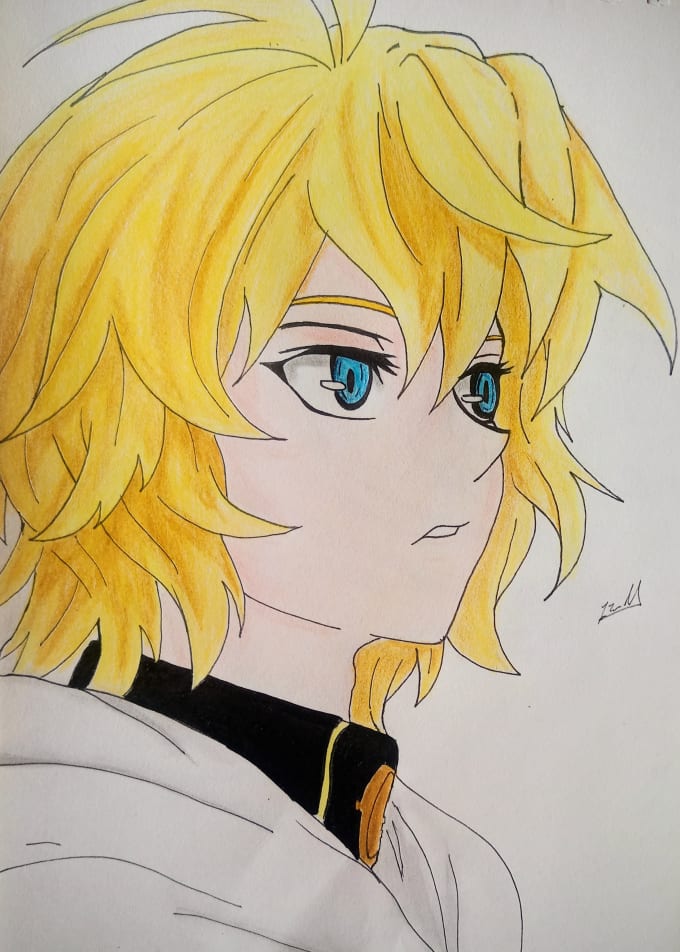 Do Pencil Drawings Of Animemanga Characters By Izumichan11 Fiverr