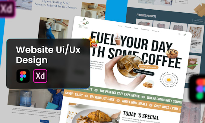 design a professional website UI