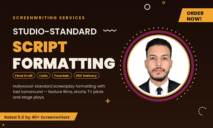 format your script or screenplay in final draft or celtx