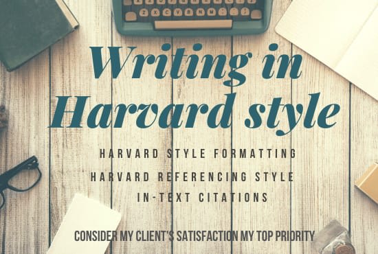 write document in harvard style of writing