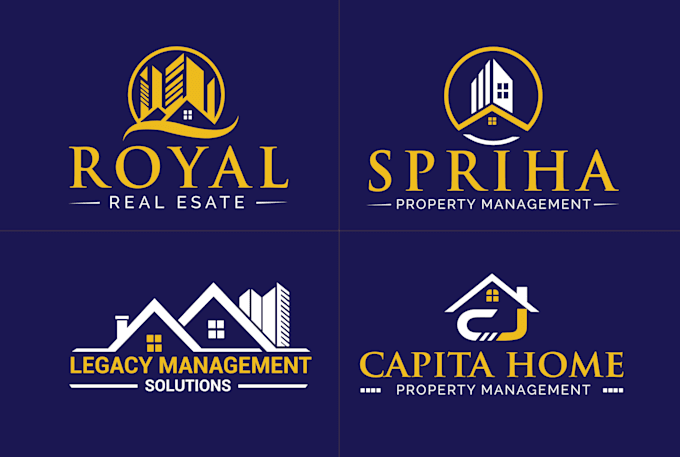 design property management or real estate logo