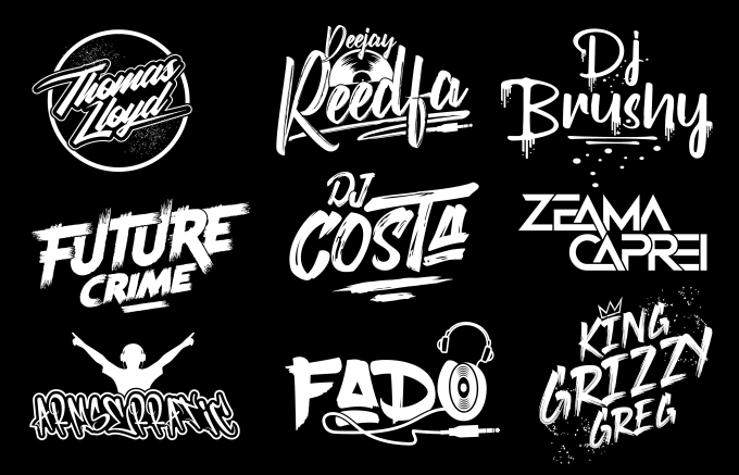Do dj, typography, signature text, creative,rap producer business or ...