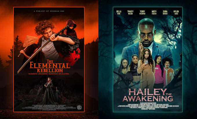 design professional movie poster