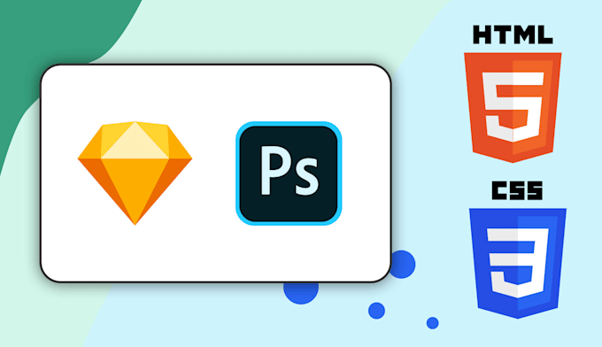 Convert the design into a responsive html css by Irmarasikaite | Fiverr