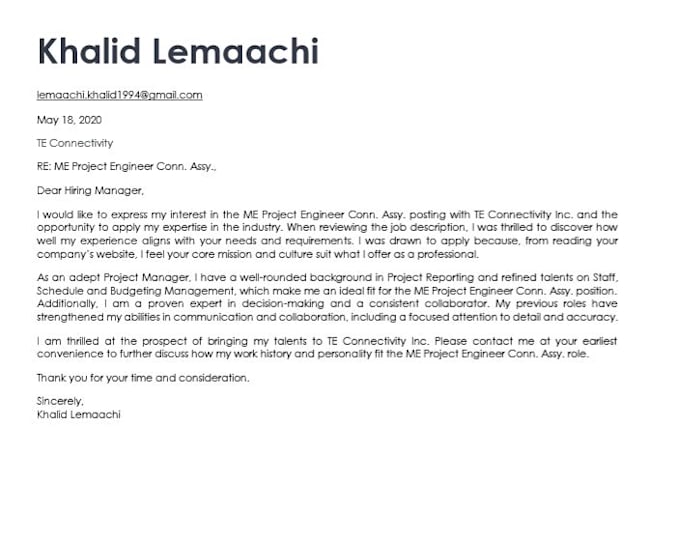 Help You Get Your Perfect Resume Or Cover Letter By Lemaachikhalid