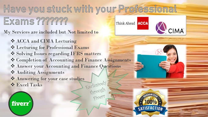 help you for any accounting and finance lessons
