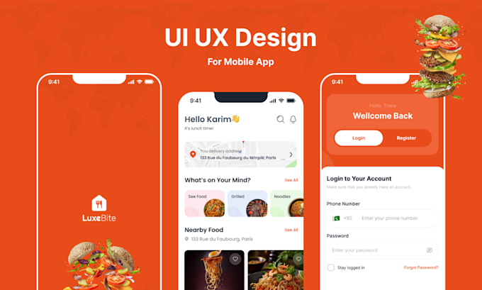 design UI UX for mobile app in fimga