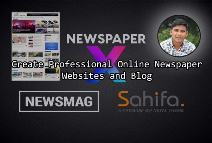 create wordpress online newspaper website or wordpress blog
