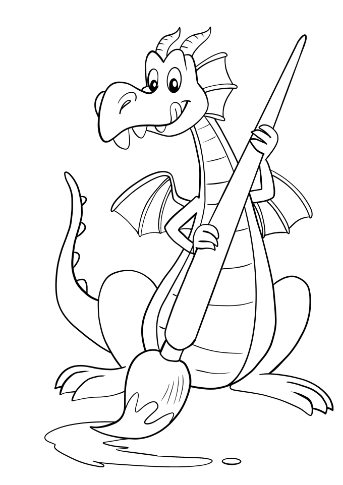Give you 20 dragons coloring pages ready to use for coloring book by