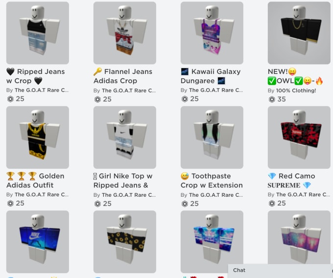 Create You Any Type Of Roblox Clothing You Desire For Cheap By Fliiipinchicken - cheap roblox outfits for girls