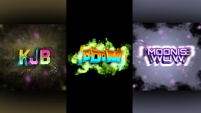Create 3d Text Based Logo For Gamer And Social Media By Kjbkreations It's a 3d world, which just 2 dimensions to play with. fiverr