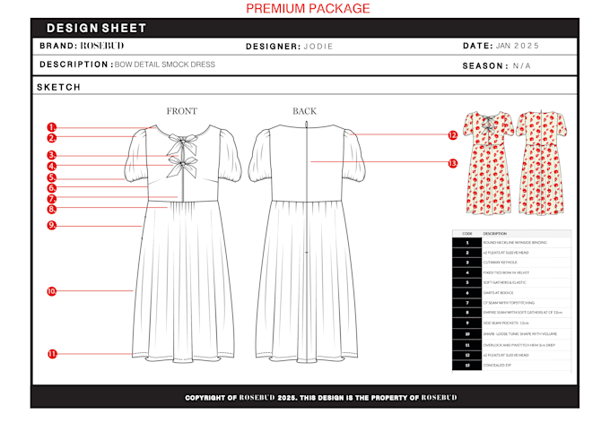 Design fashion cad sketches by Jodiewade | Fiverr