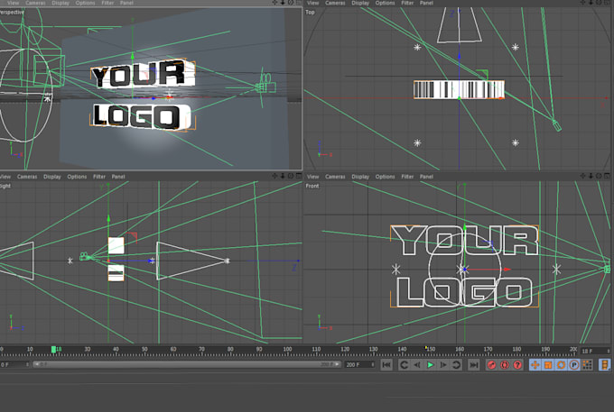 make an animation with your logo in 3d