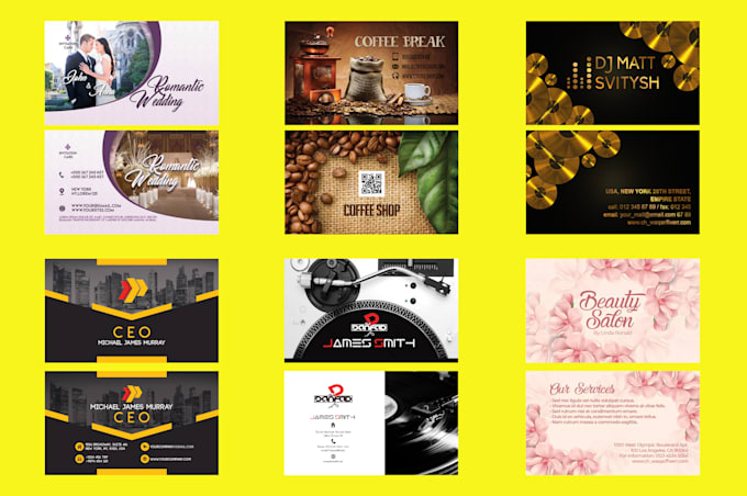 design business card, brochure and letterhead