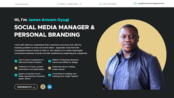 be your social media manager and content creator