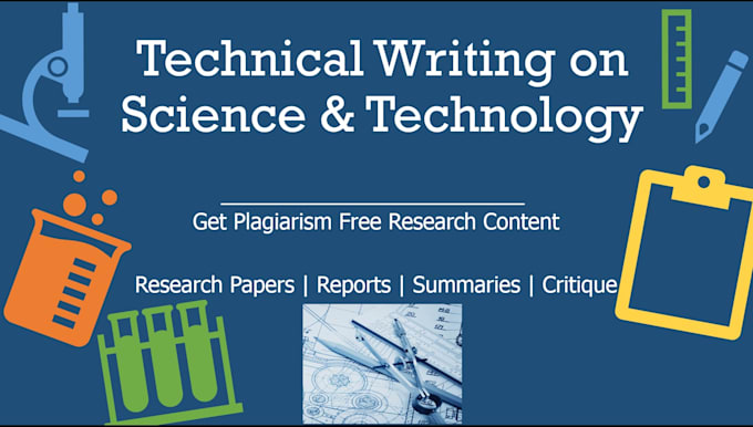 do research writing, technical and white paper writing