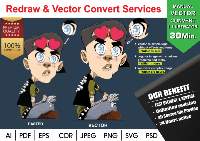 use illustrator to convert raster to vector automatically