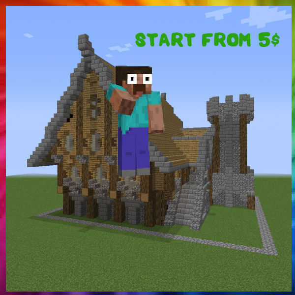 Build anything in minecraft bedrock by Zeno23 | Fiverr