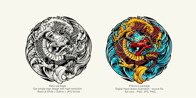 make design logo with handdrawn illustration