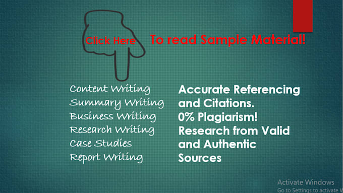 do content and research writing with referencing