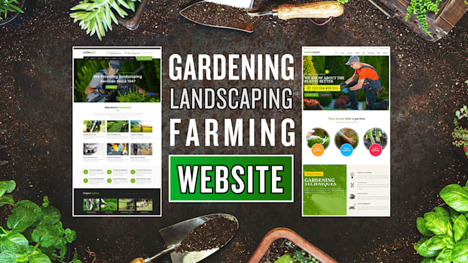 create gardening, landscaping, farming website in wordpress