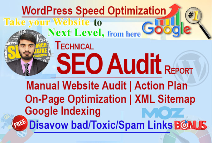 create an SEO audit report with an action plan and do on page optimization