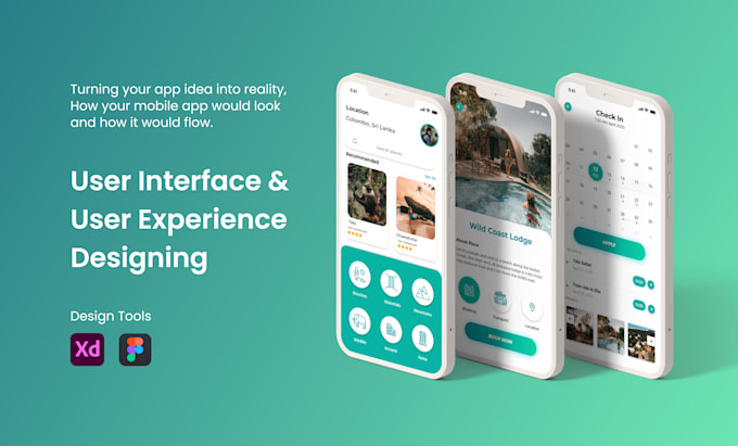 Design stunning mobile app ui ux design using xd or figma by Ceylonex ...
