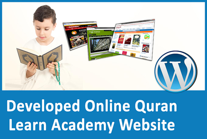 developed online learn quran academy website