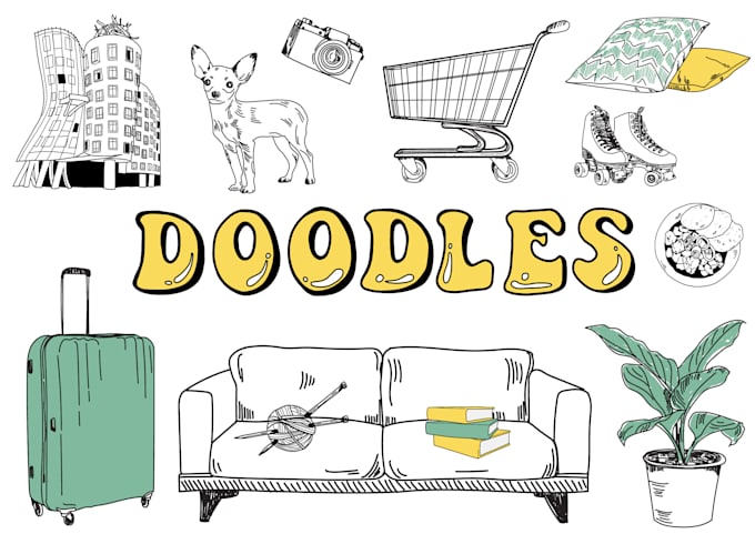 illustrate any image in doodle style