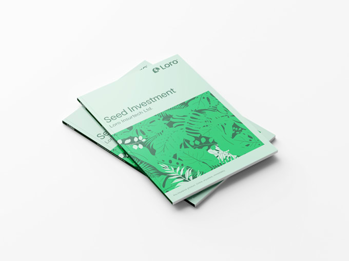 design your brochure, proposal or annual report, etc
