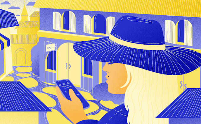create a unique flat vector illustration
