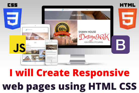 Do responsive website development using html css javascript php mysql ...