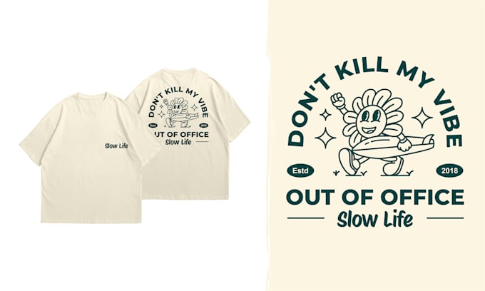 create simple and unique illustrations for t shirt design