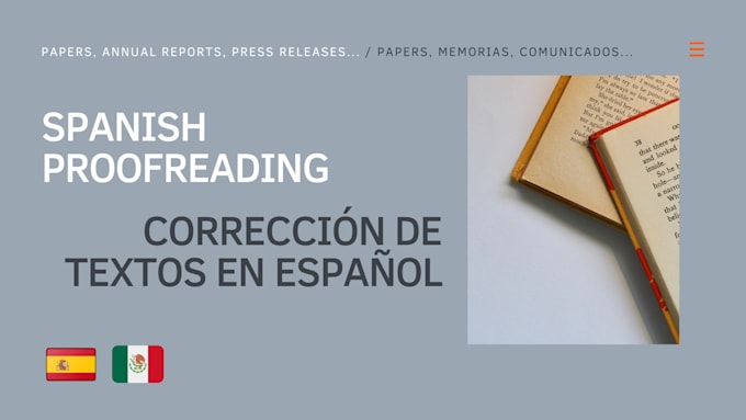copyedit your spanish texts