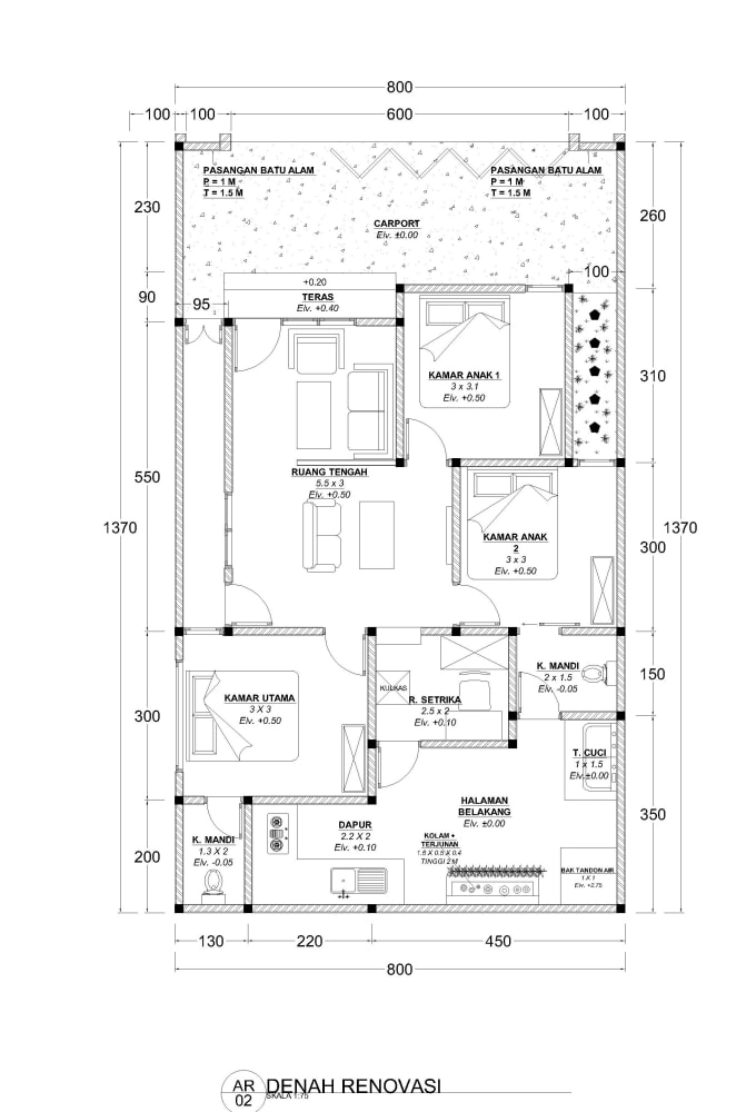 Draw architectural floor plan design by Kalamarchitect | Fiverr