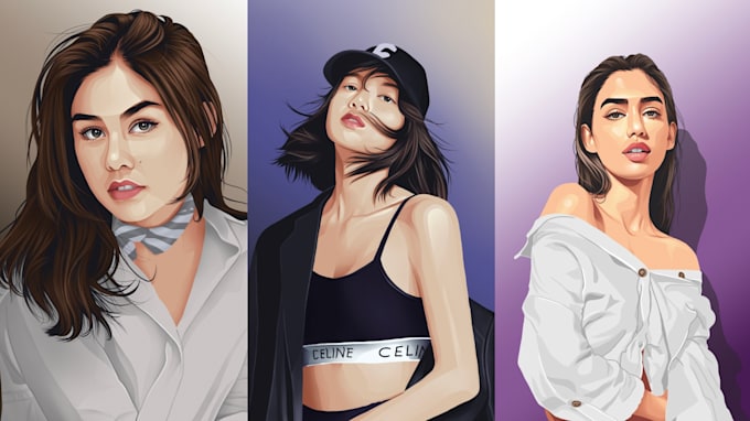 create a stunning vector portrait from your photo