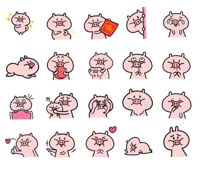 Custom cute avatar, sticker, emojis by Mittyart Fiverr