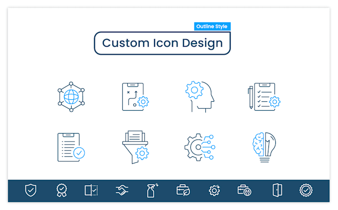 design custom vector line icons