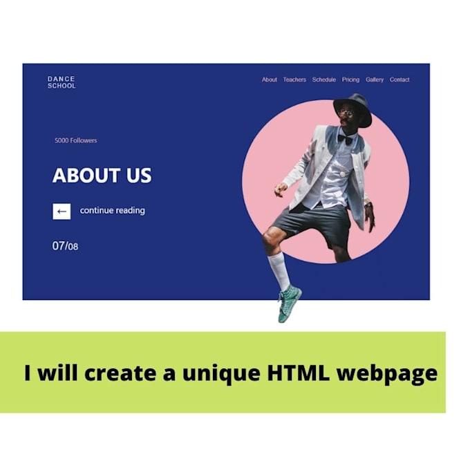 Create a unique html webpage by Krzysztof_wr | Fiverr