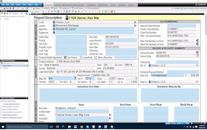create appraisal reports and appraisal assistance