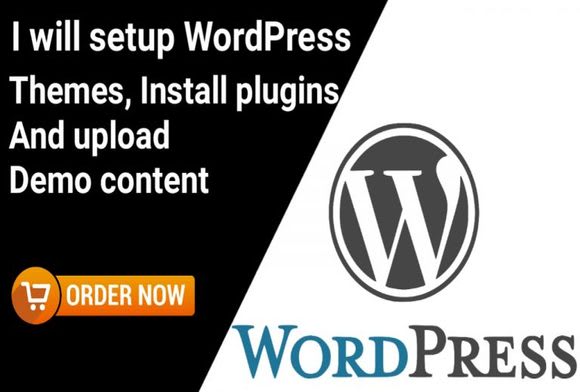 do worpdress theme install and setup like demo