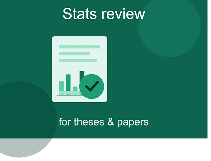 review and correct statistics in your paper