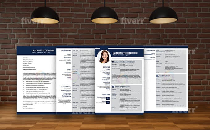 Hire a freelancer to design professional cv resume cover letter and stationary