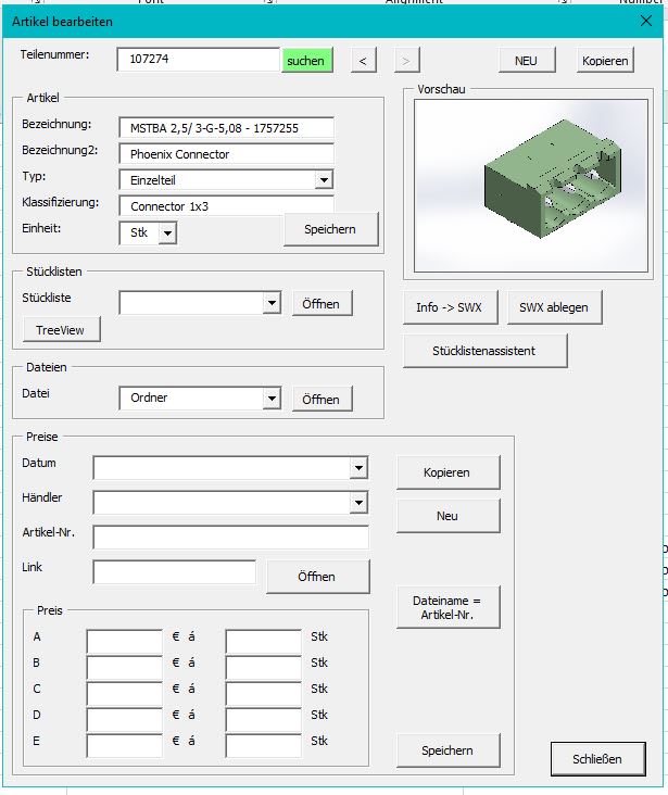program productivity macros for solidworks and ms office