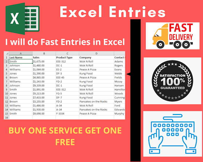 do excel entries, excel data entry, excel lists sorting