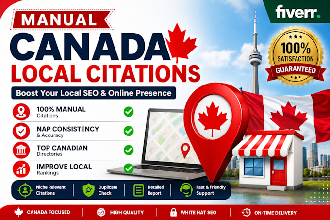 create manual canada local citations to improve SEO