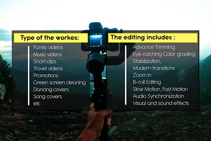 do professional video editing