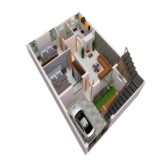 Create interior and exterior 3d design by Parthpns | Fiverr